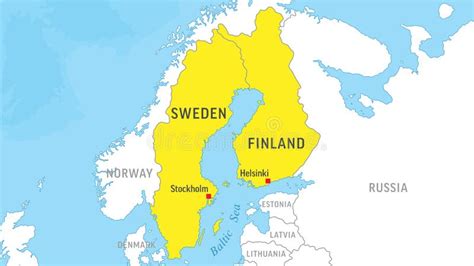 capital of sweden|finland and sweden map.